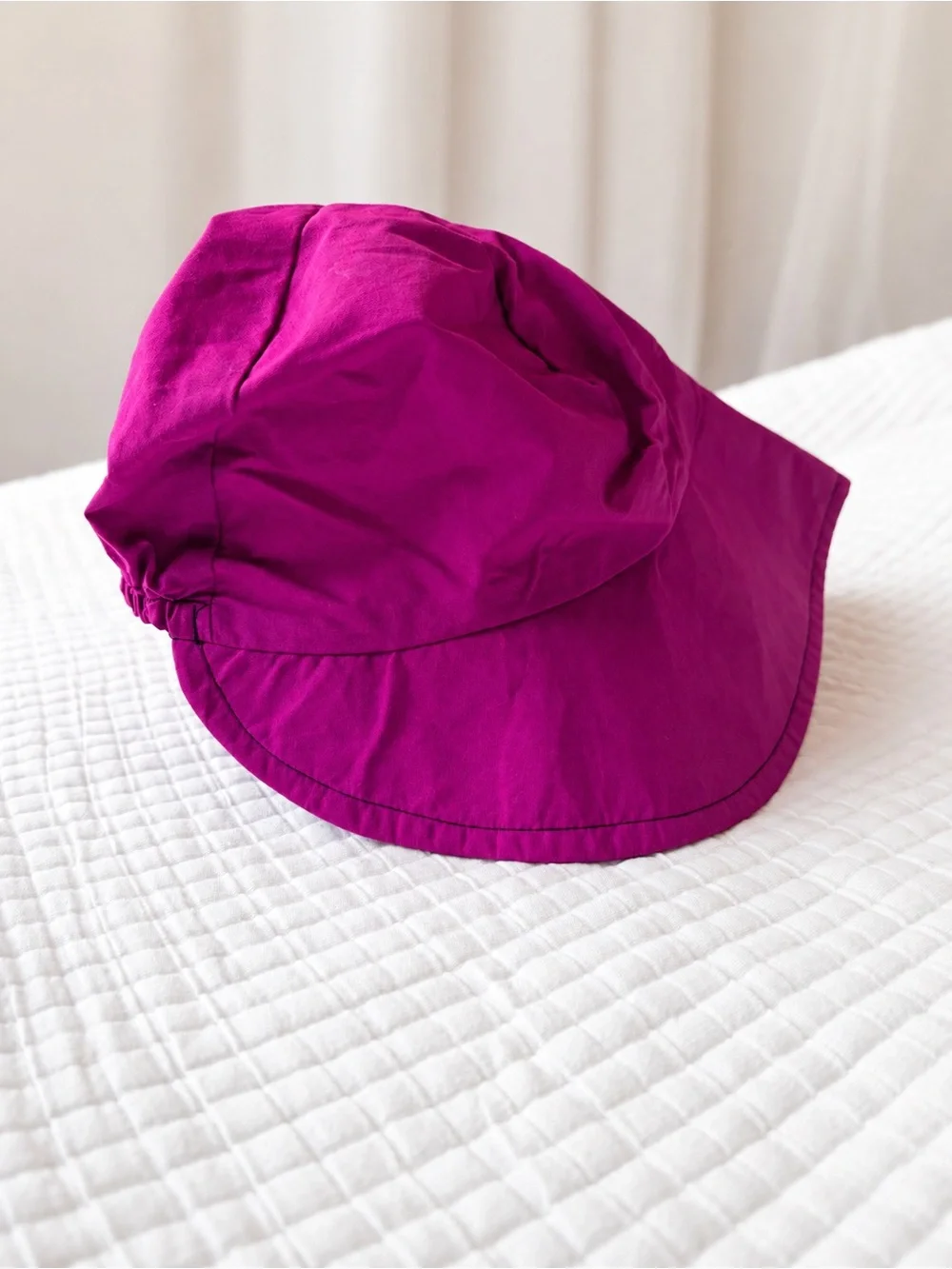 Vintage Sunday Afternoons Kids Magenta Wide-Brim Sun Hat | Size M